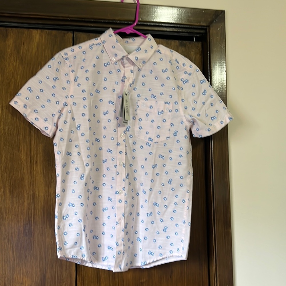 Penguin pink floral shirt